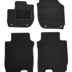 Dywaniki welurowe do samochodu Honda HR-V II 2013-2021 czarne z lamówką dywaniki pod wymiar samochodu Wyprzedaż